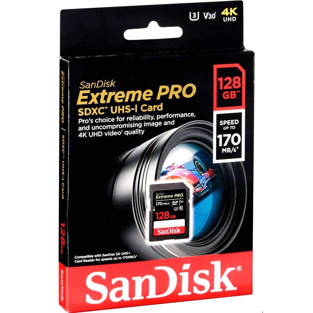 Sandisk Extreme Pro SDXC 128GB V30 Memory | Techinn