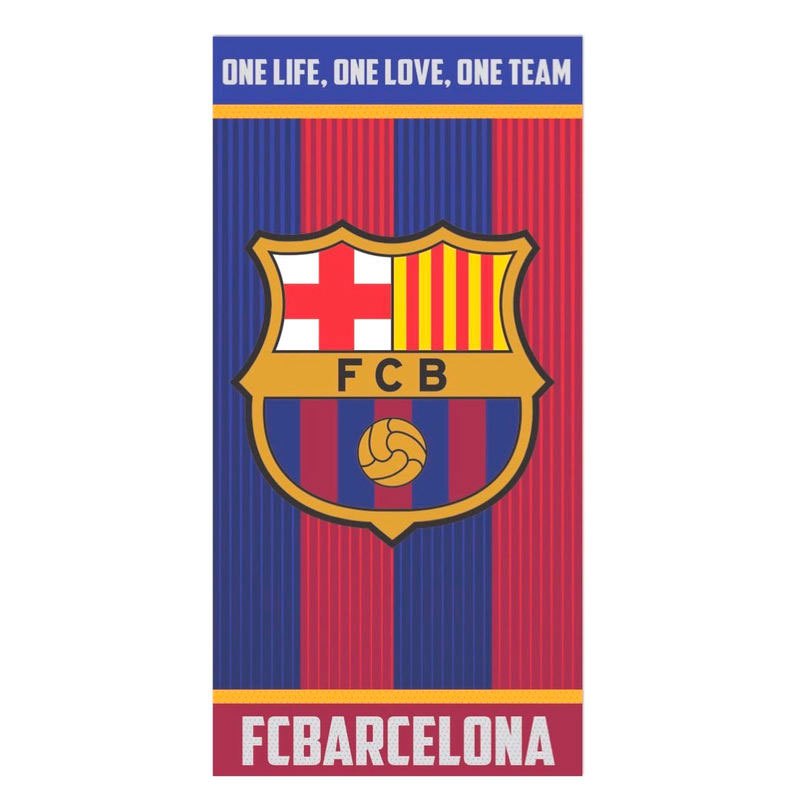 Barcelona Football Club Official 100% Cotton towel Beach Holiday Swimming FCB 