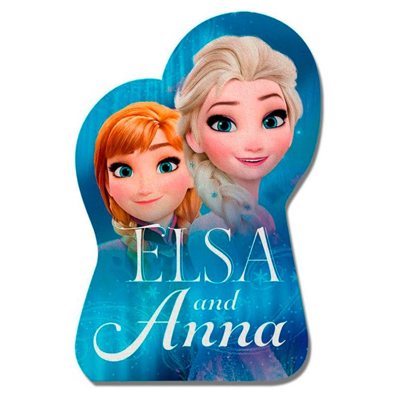 Blau Einheitsgröße Disney Frozen Kinder Poncho-Handtuch mit Elsa und Anna
