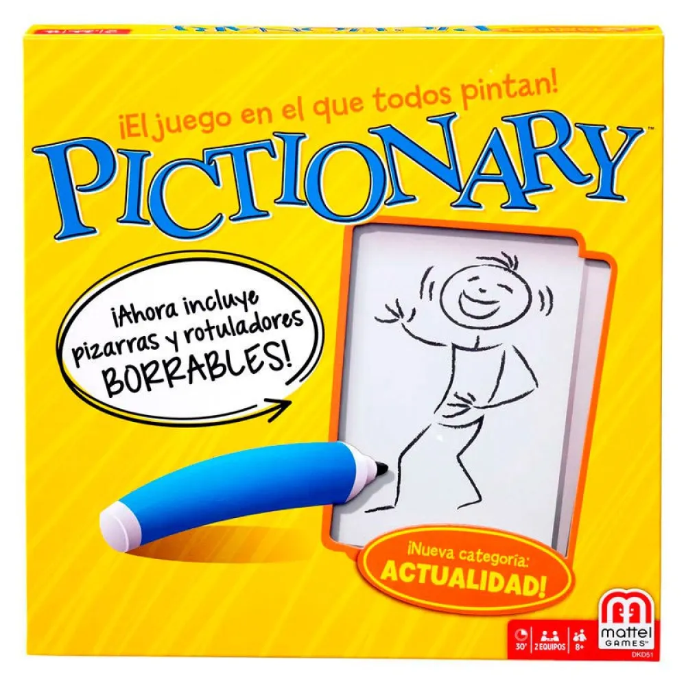Mattel games Pictionary Board Game spanish Multicolor | Kidinn