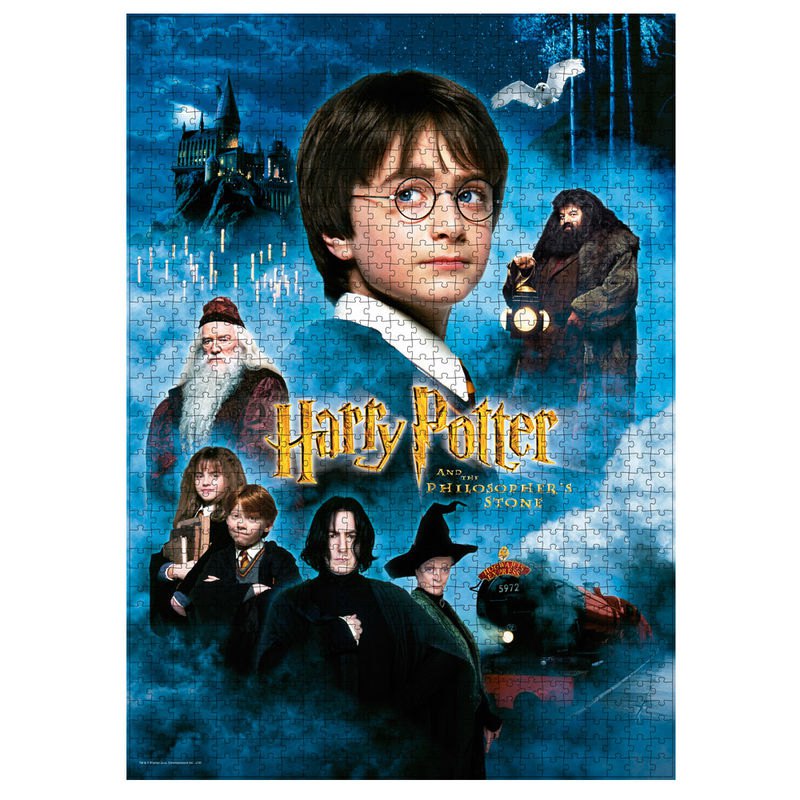 SD Toys Harry Potter Sorcerers Stone Movie Poster Puzzle 1000 Pieces Black