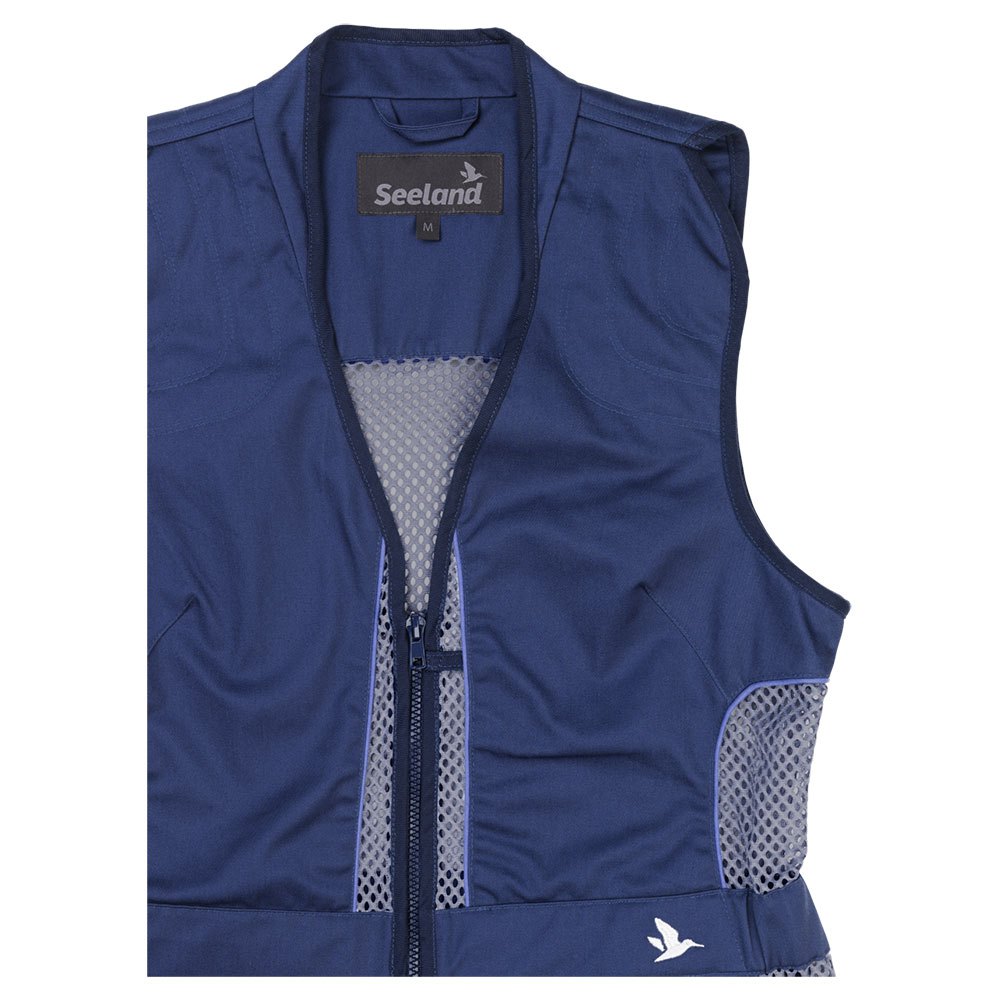 Seeland Skeet Shooting Vest Waistcoat In Blue 