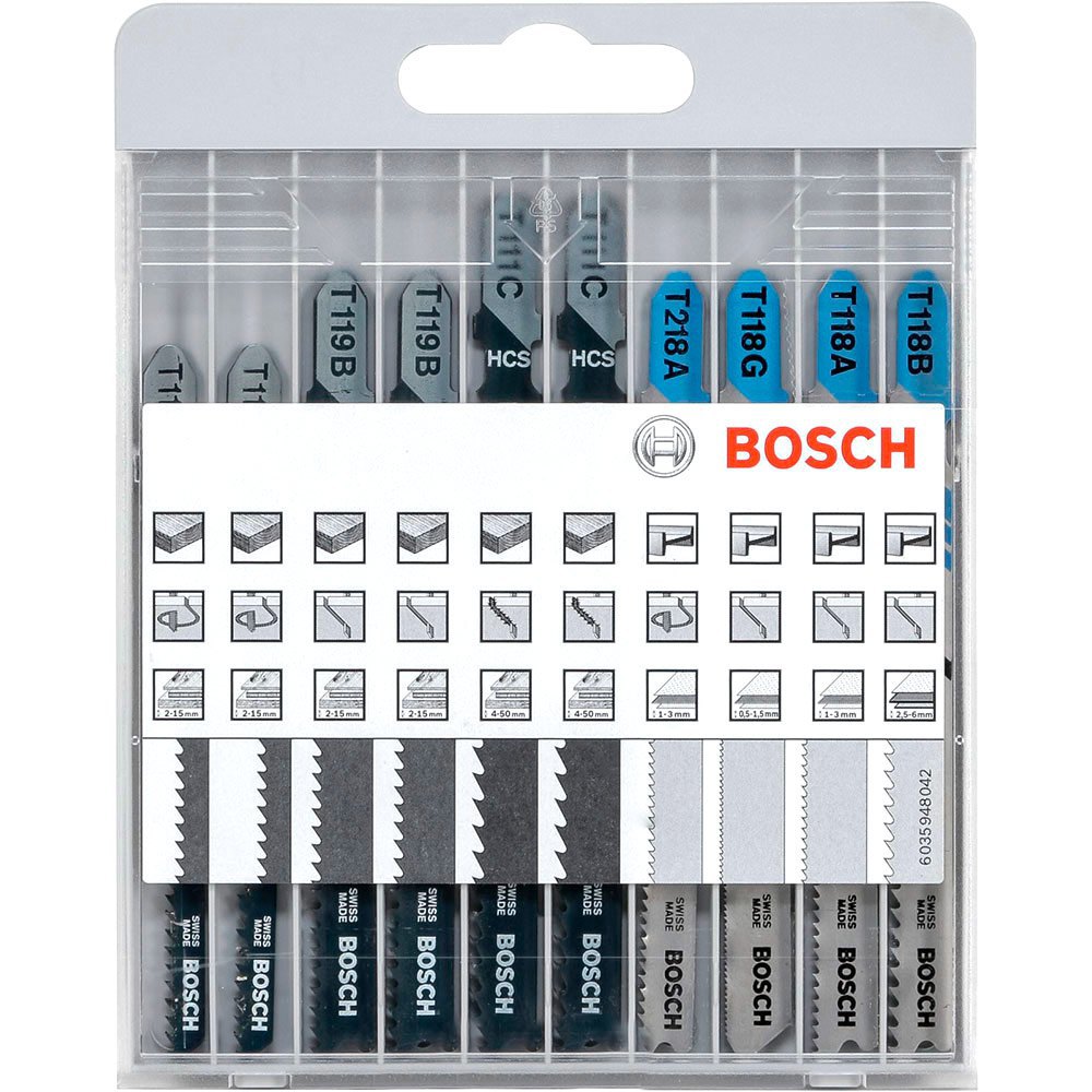 1 3 5 SetsMetal/Wood/LaminateVAT 10 or 25 Genuine Bosch Jigsaw Blades 