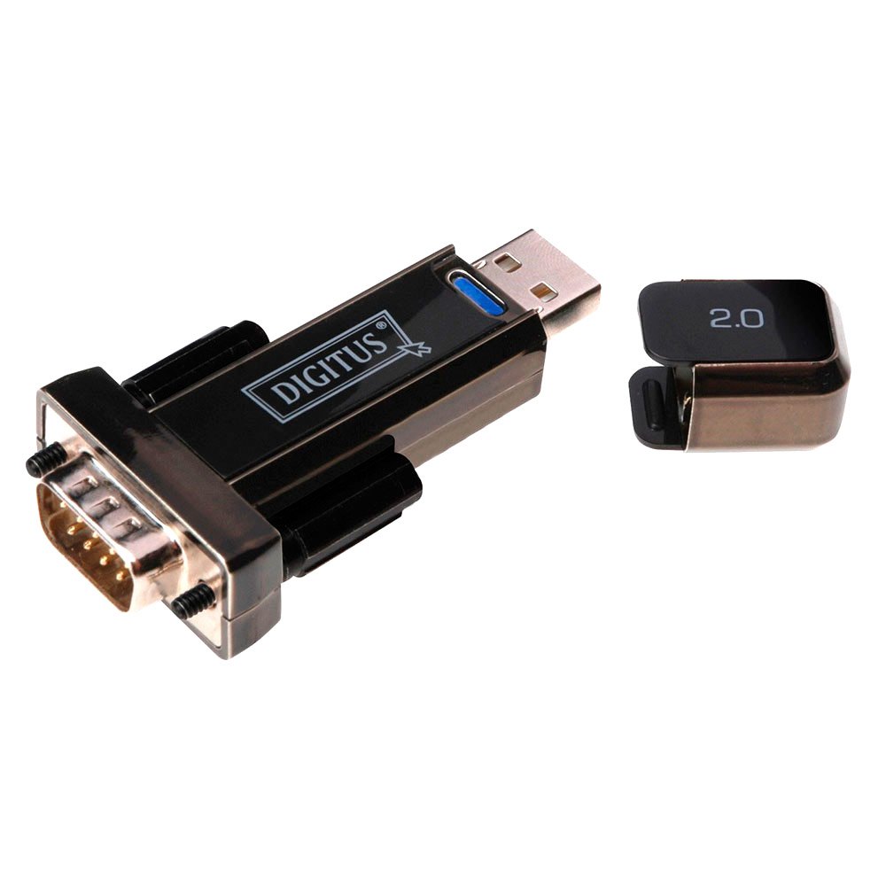 perro Nacarado cola Digitus USB-Serial Adapter DSUB 9M USB 2.0 Negro | Techinn