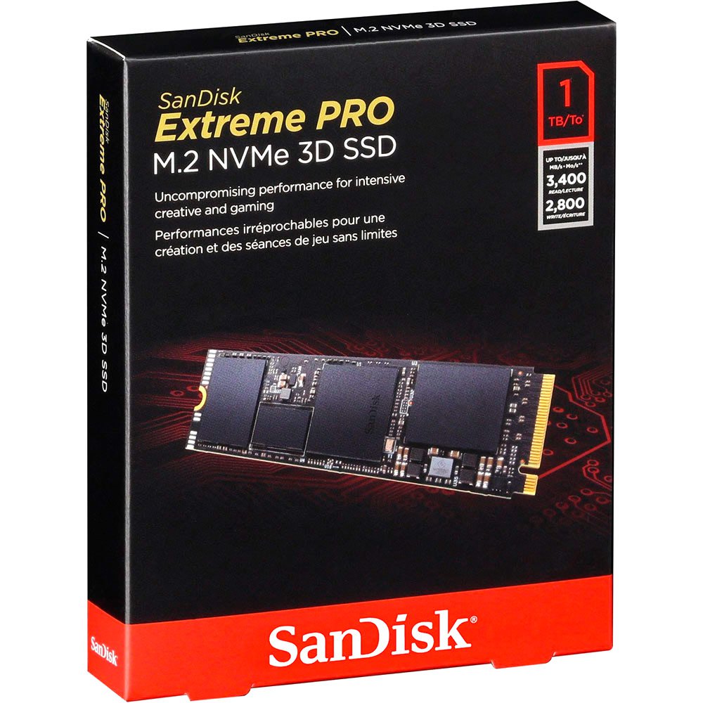 Sandisk SDSSDXPM SSD Extreme PRO 2-1T00-G25 1 TB Hard Kjøre M.2