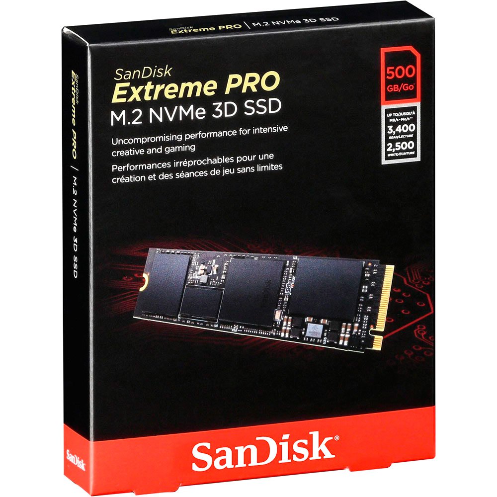 Sandisk SSD Extreme PRO SDSSDXPM2-500G-G25 500GB Hard Drive M.2