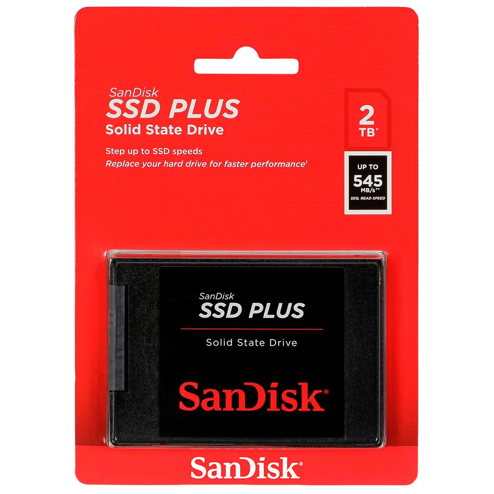 Interaction Pith Agent Sandisk SSD Plus SDSSDA-2T00-G26 2TB Hard Drive Black | Techinn