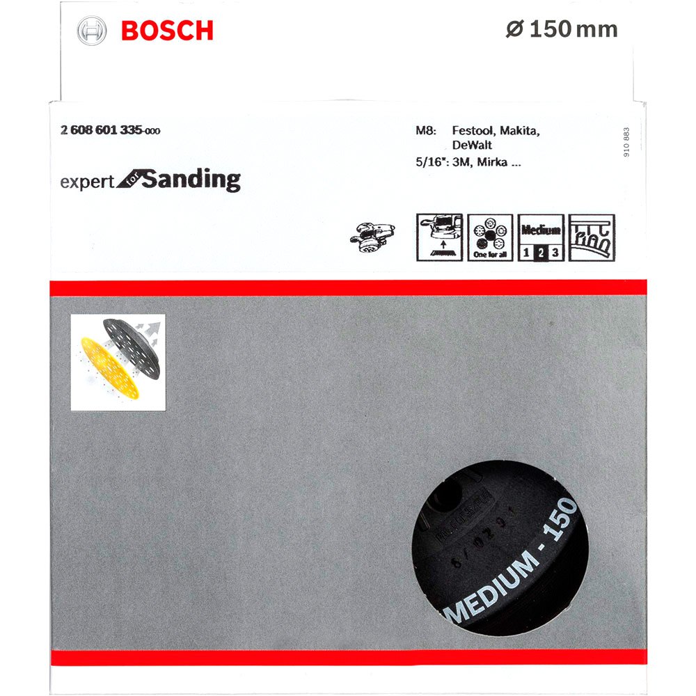 5er-Pack Bosch schleifblatt-set best for Stone 1200 6 agujeros 150 mm velcro
