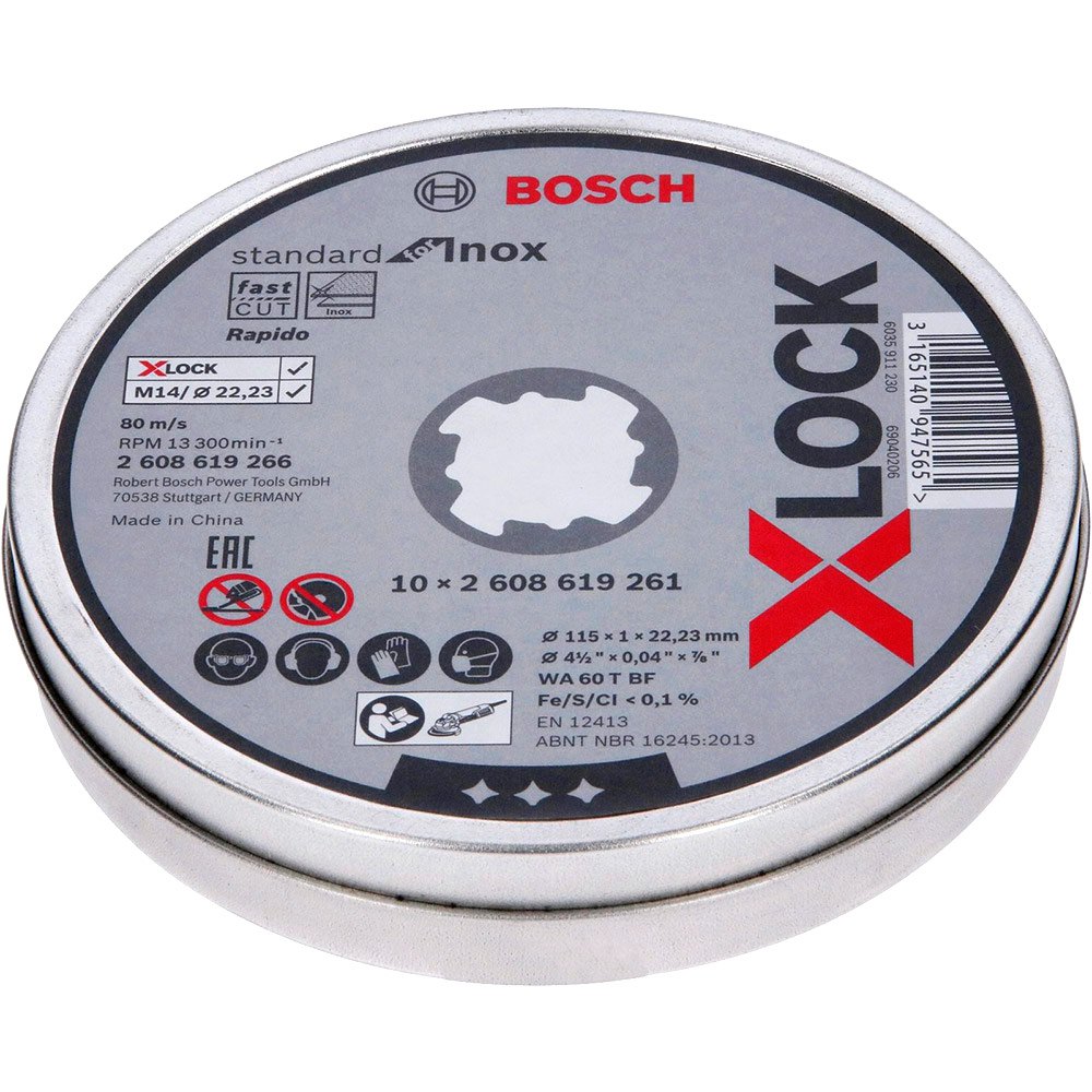 Bosch X-Lock Стандартная нержавеющая сталь 10x115x1 Mm