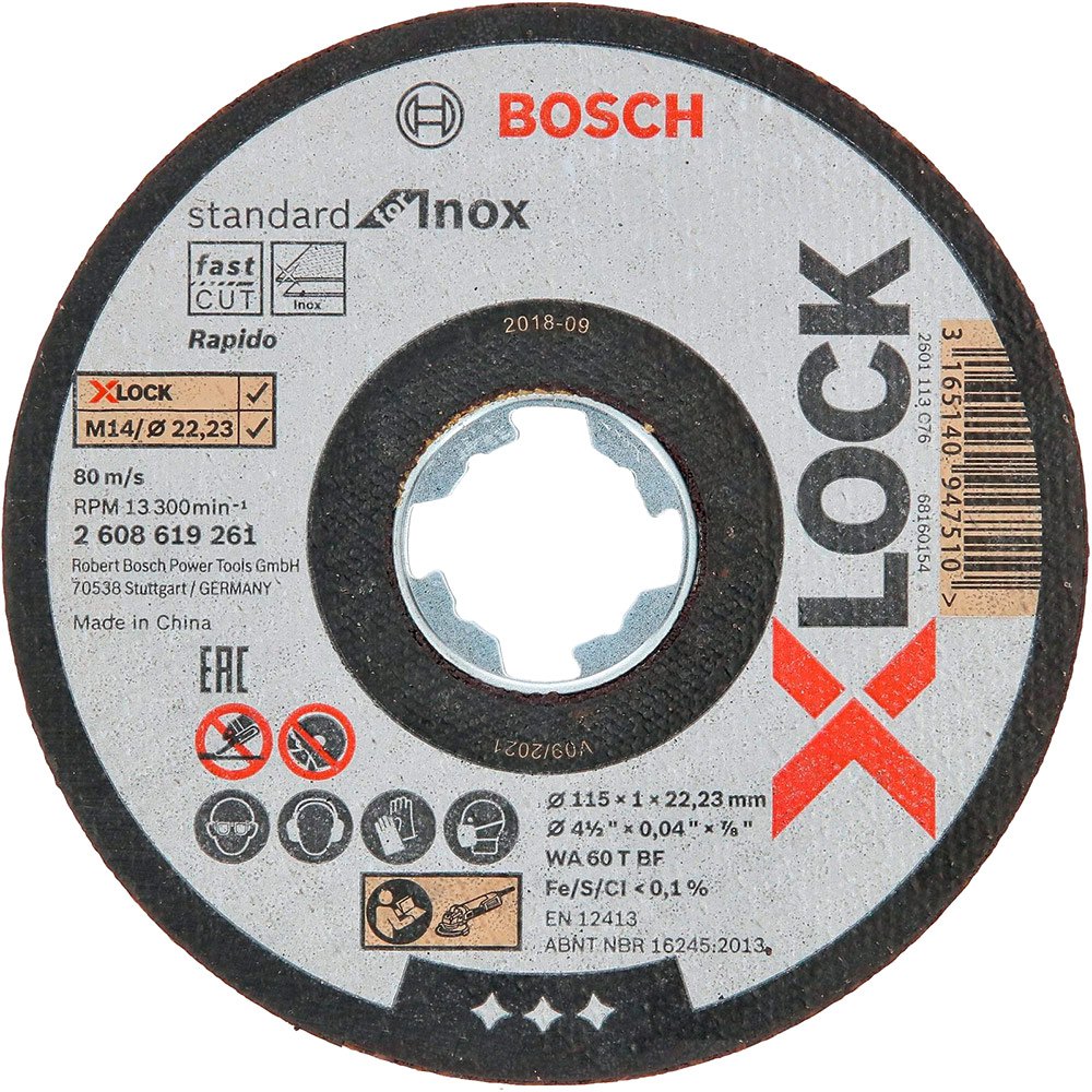 Bosch Normaali Inox X-Lock 10x115x1 Mm