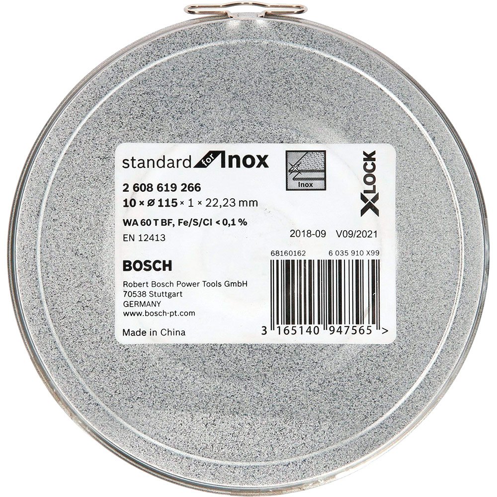 Bosch X-Lock Standard Inox 10x115x1 Mm