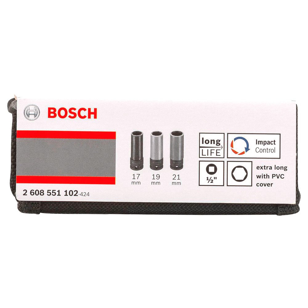 Bosch 소켓 렌치 세트 1/2´´ 3 조각