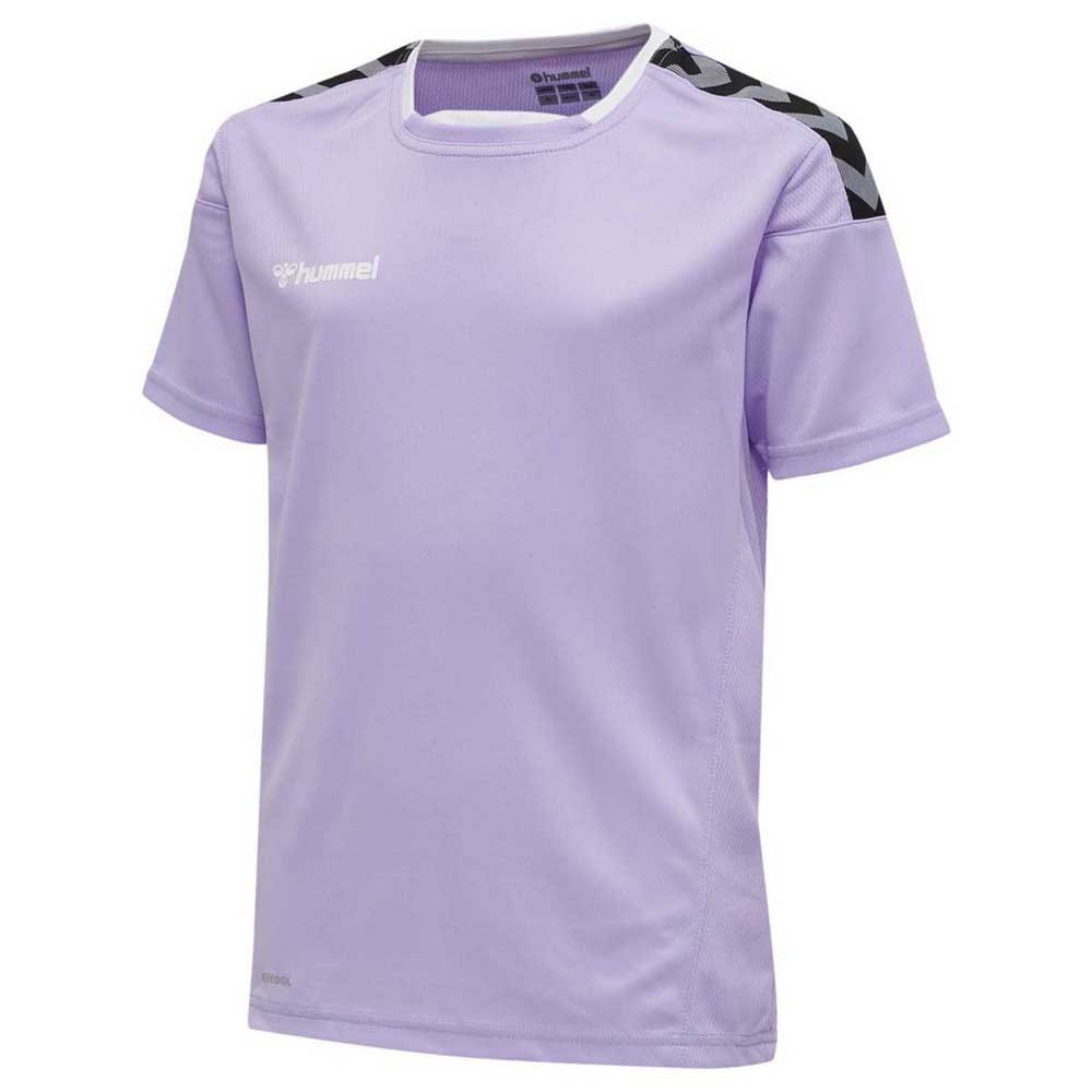 Hummel Poly Short Sleeve T-Shirt Purple | Goalinn