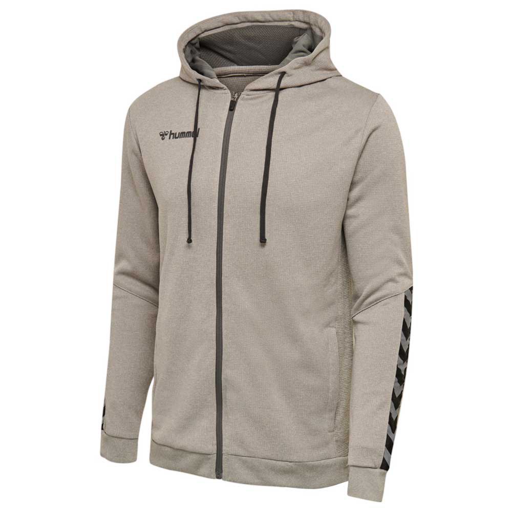Hummel Authentic Full Zip Sweatshirt Grey | Goalinn