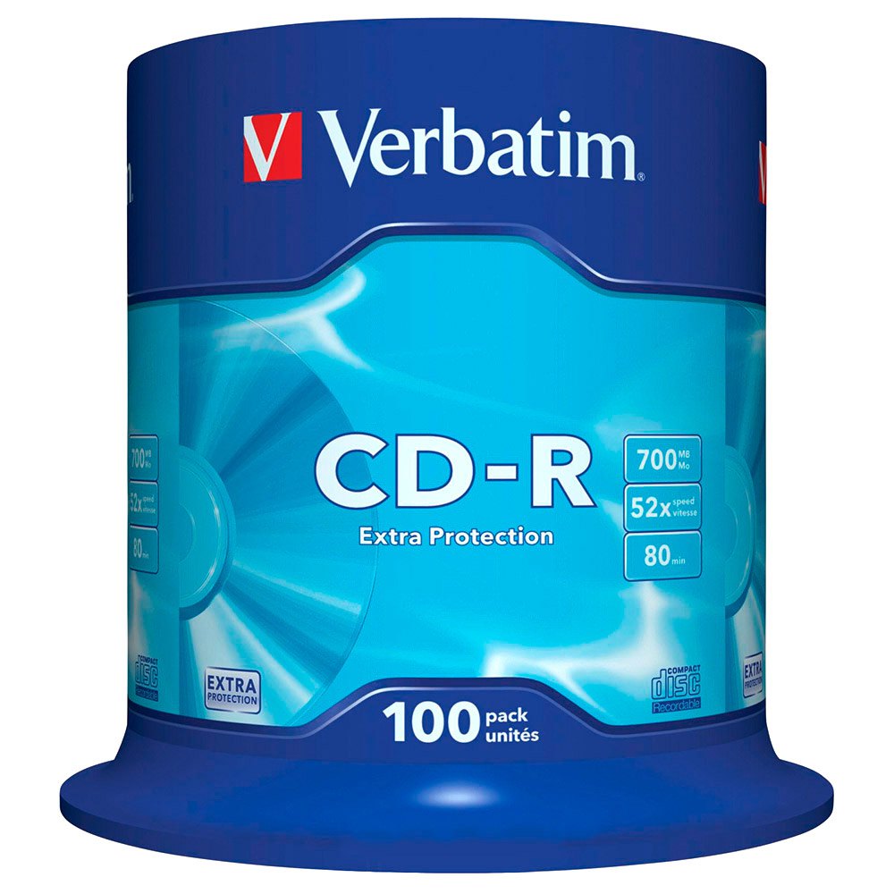 verbatim-ekstra-beskyttelse-cd-r-700mb-52x-hastighet-100-enheter