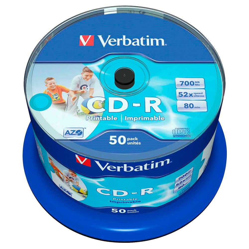 verbatim-cd-r-700mb-Εκτυπώσιμος-52x-Ταχύτητα-50-μονάδες