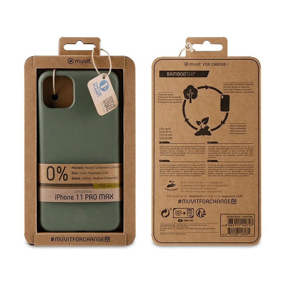 Muvit Case Apple IPhone 11 Pro Max Bambootek Мобильные Чехлы