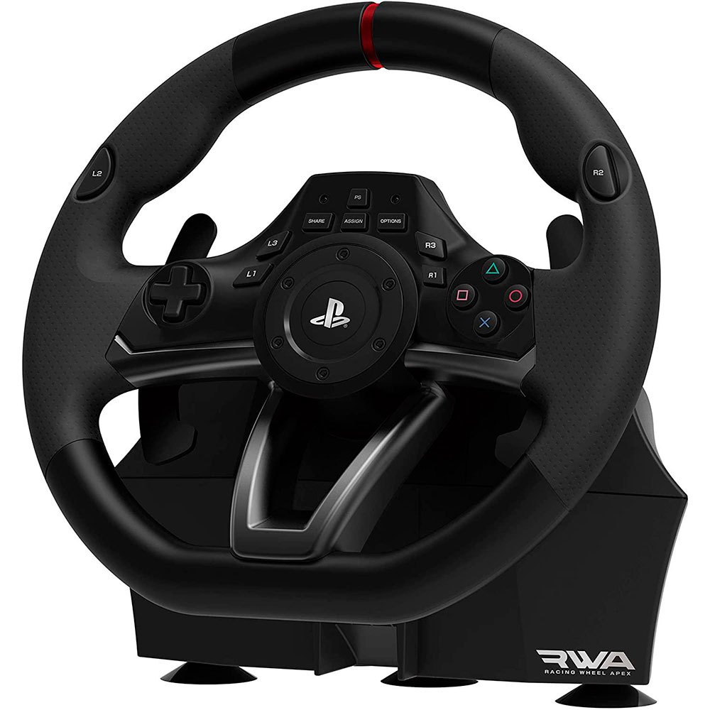 En team Permanent Geslagen vrachtwagen Hori RWA Apex Racing PS3/PS4 Steering Wheel+Pedals Black| Techinn