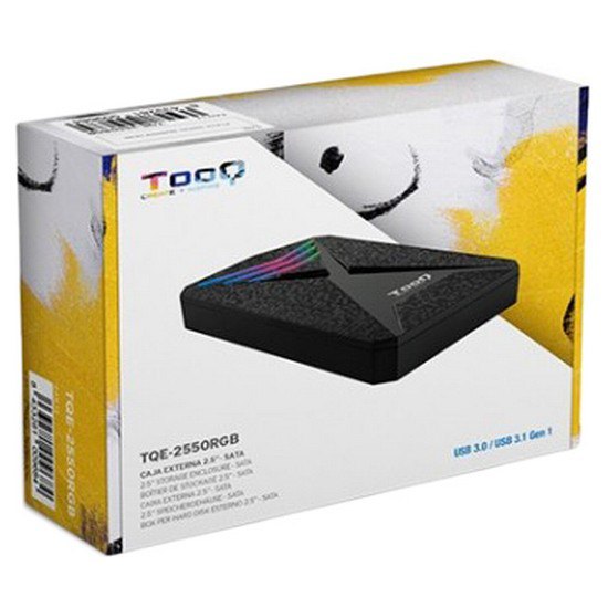 Tooq 2.5 USB 3.1 Gaming LED Ulkoisen kiintolevyn kotelo