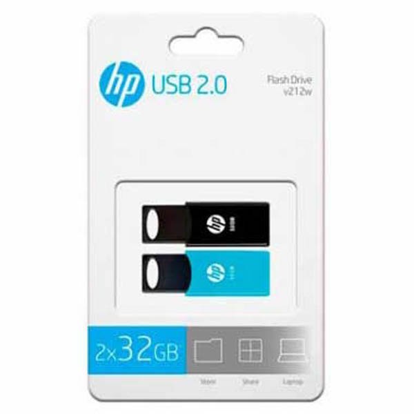 HP Pendrive V212W 32GB USB 2.0 2 Unidades