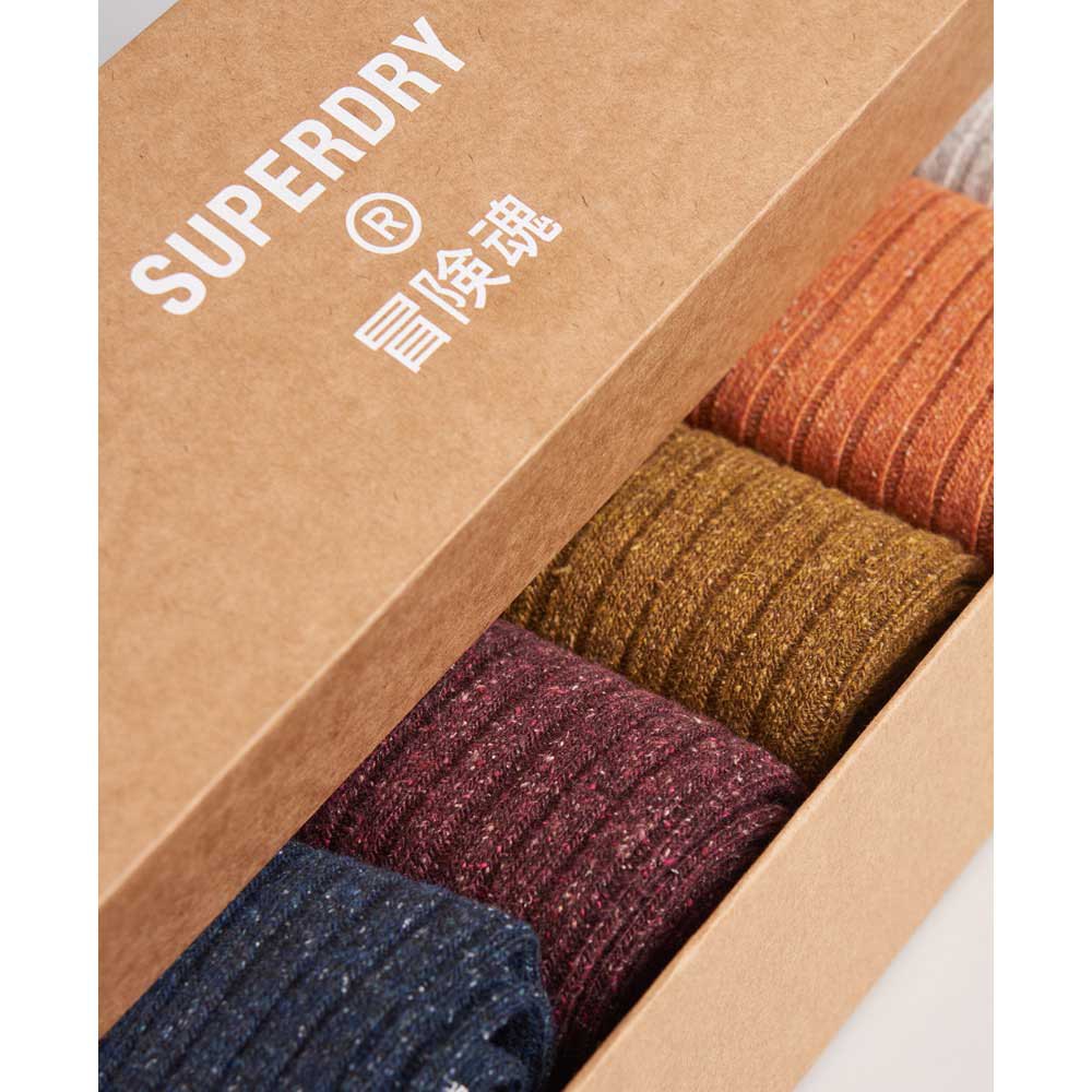 Superdry Lowell Neps Gift Set Socks 5 Pairs