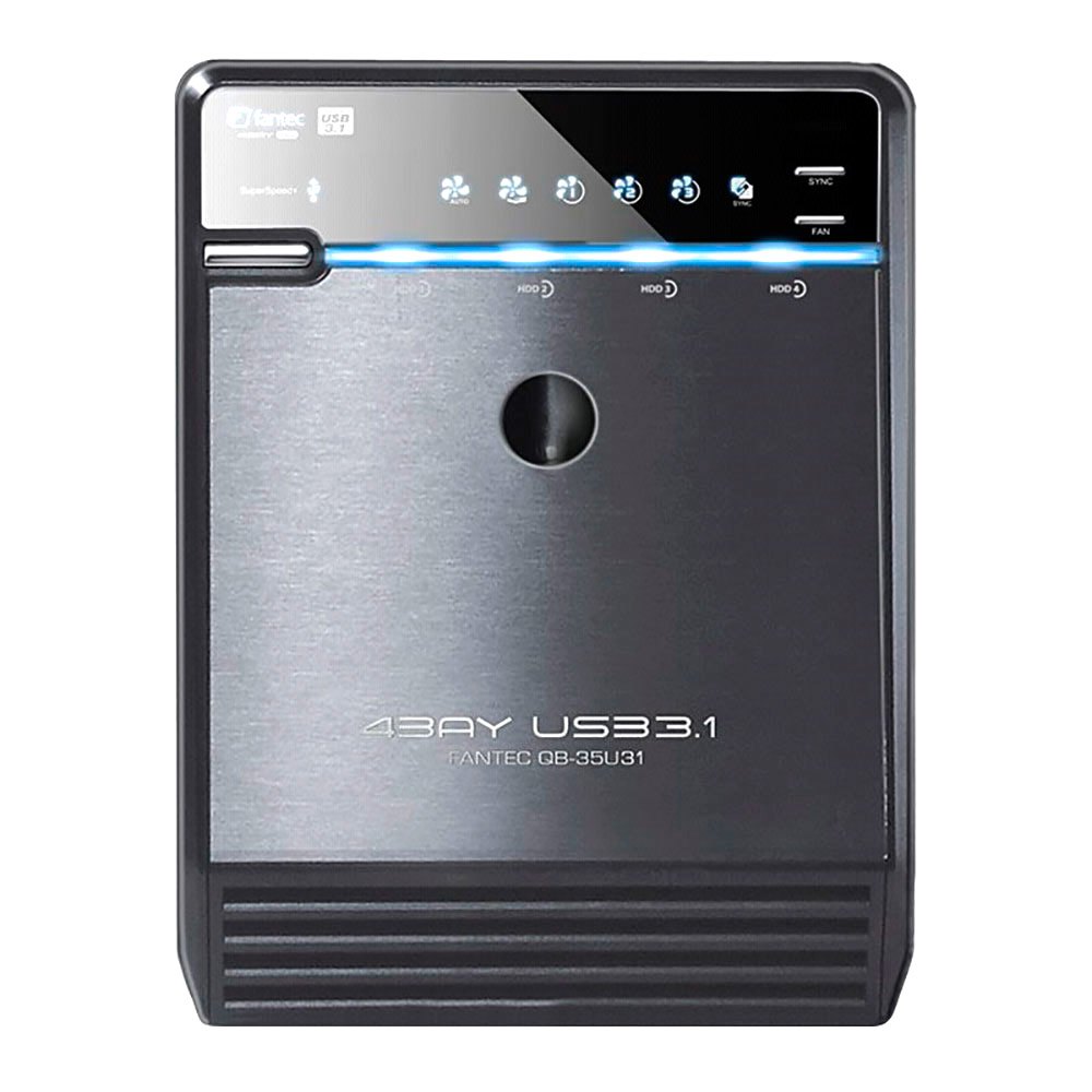 Fantec QB-35U31 4x3.5 USB 3.1 외장 하드 드라이브 인클로저