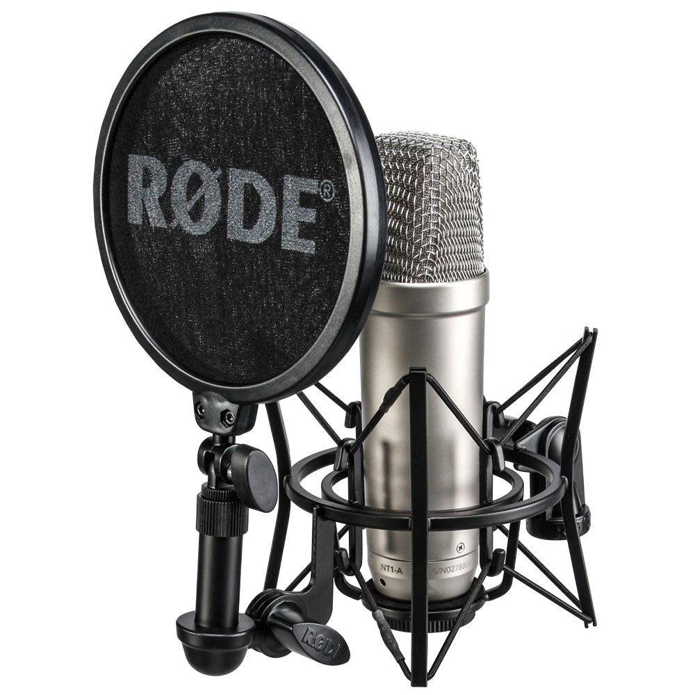 Sportsman forum Elemental Rode NT1-A Complete Vocal Recording Solution Microphone Black| Techinn