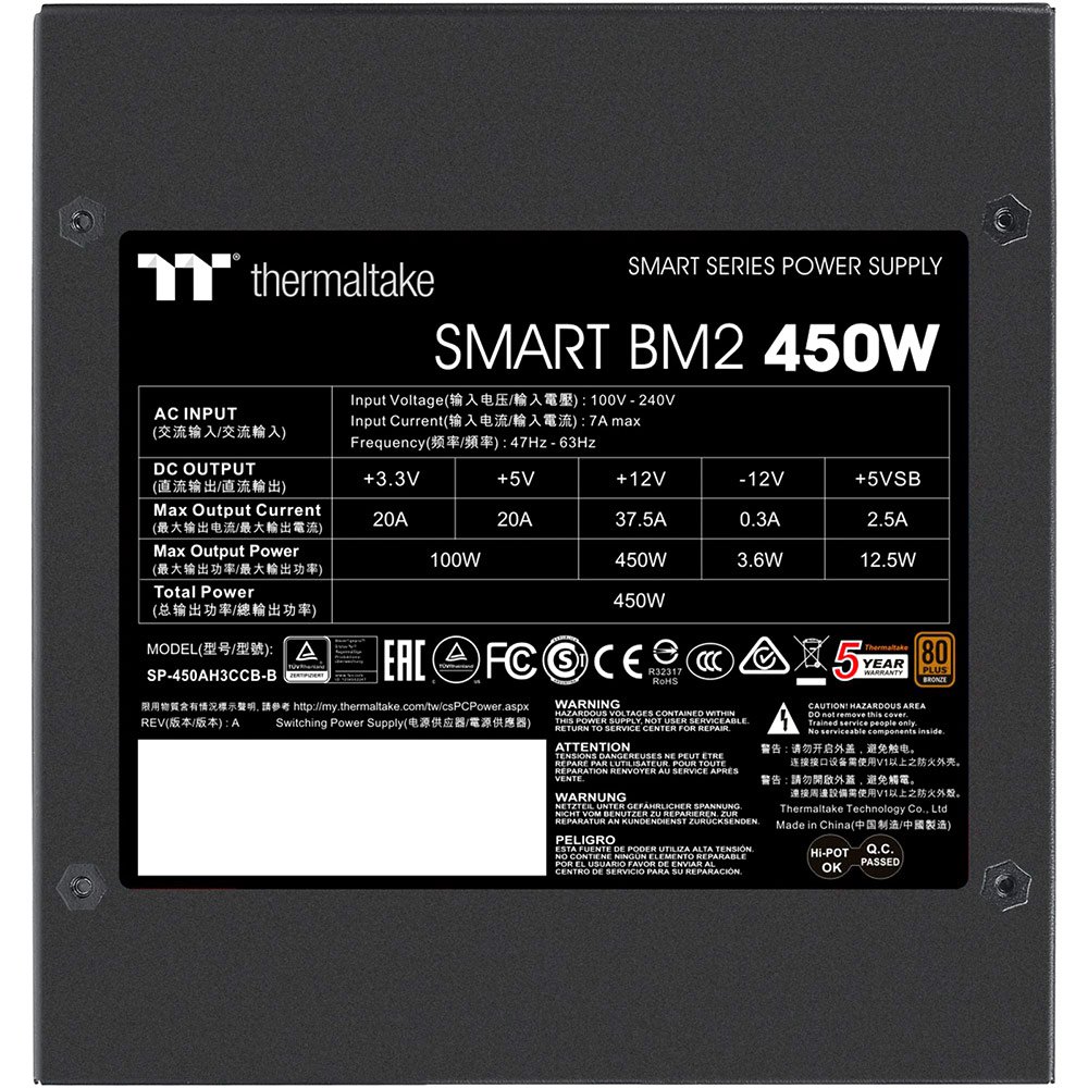 Thermaltake PSU Smart BMm2 450W 80 Plus Bronze Semi Modular 전원 공급 장치