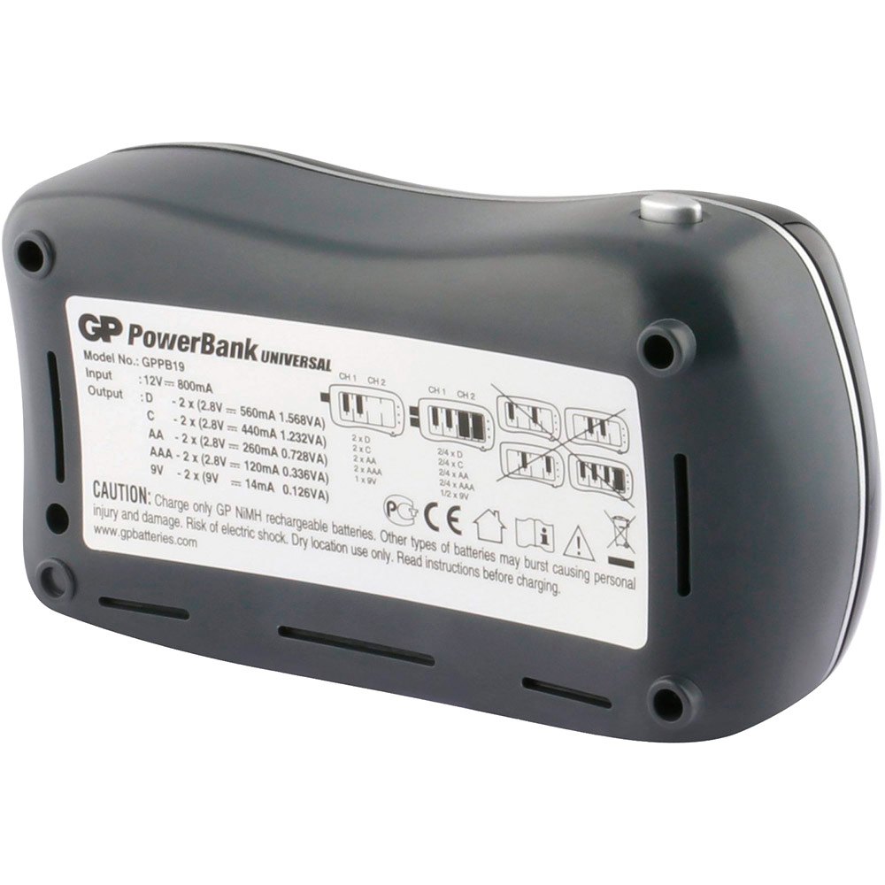 fertilizer Freeze Application Gp batteries AA/AAA/C/D/9V Battery Charger Black | Kidinn