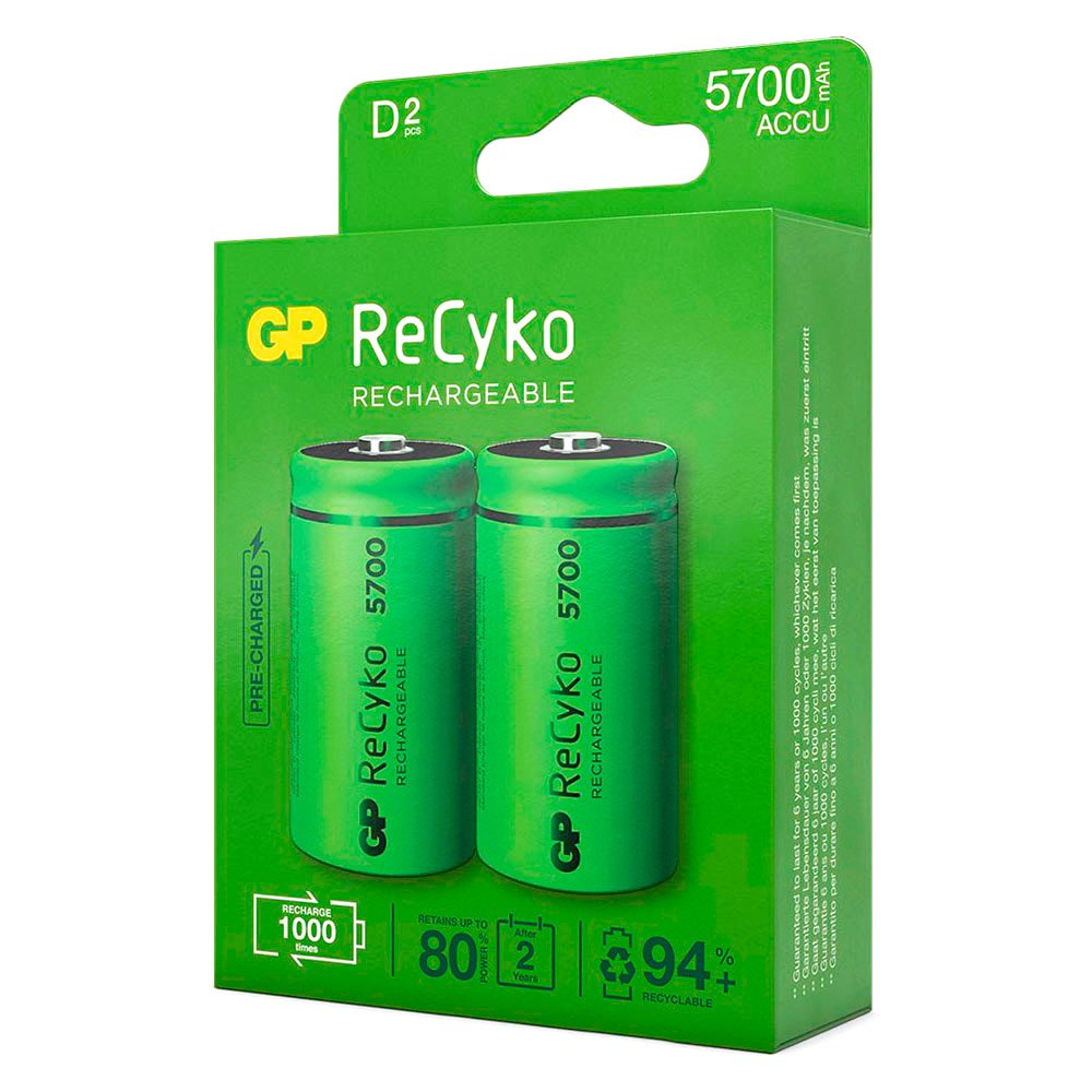 Gp batteries Batterier ReCyko NiMH D MonReCyko 5700mAh
