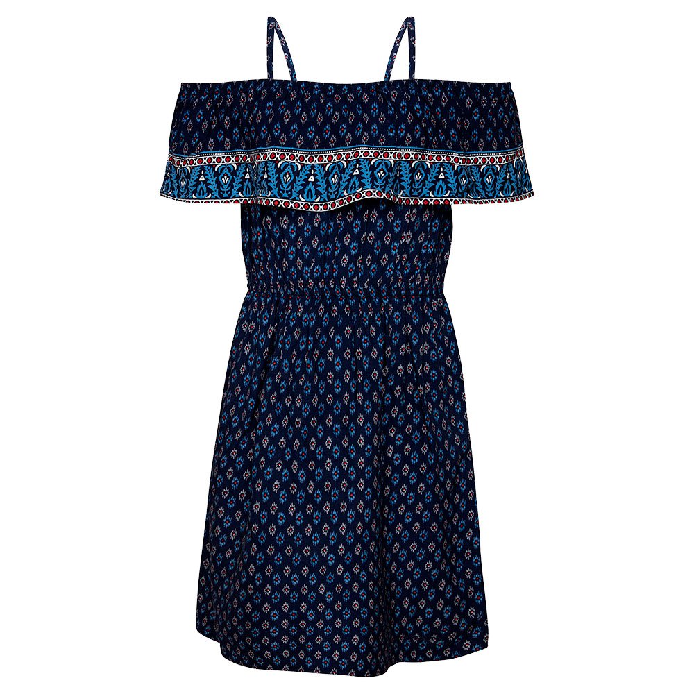 Mini dress Pippa petrol blue with dots