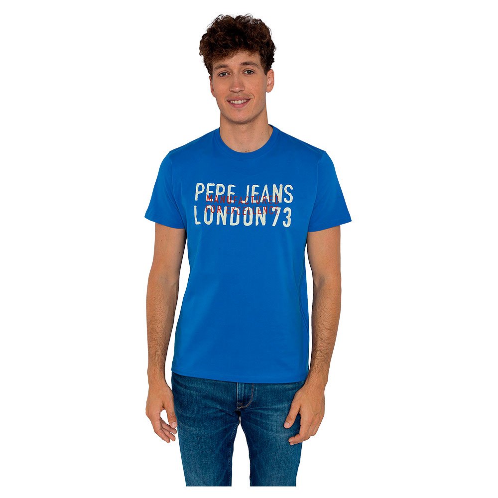 Pepe jeans Devos Short Sleeve T-Shirt Blue | Dressinn