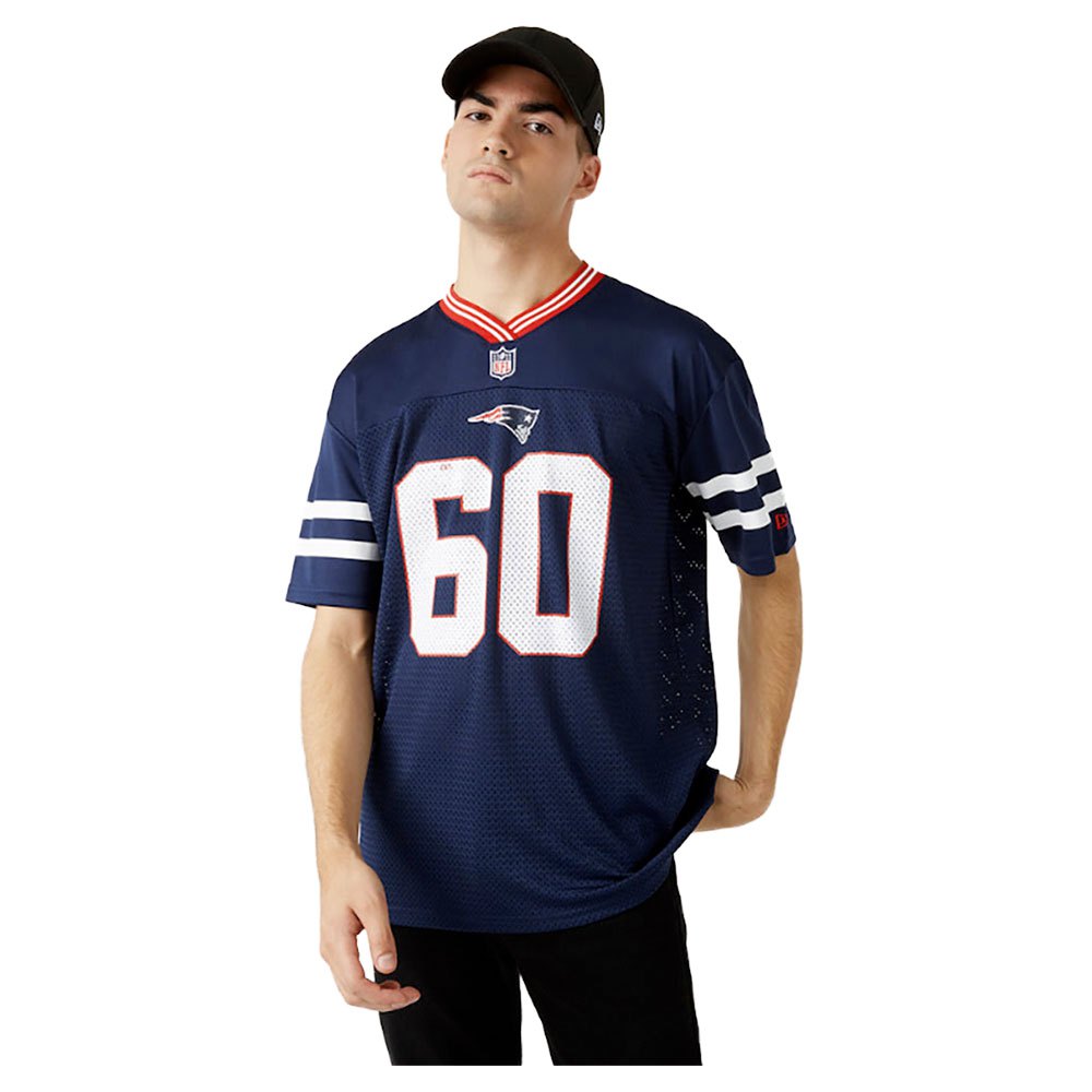 KTZ Men's NFL Oversized New England Patriots Short Sleeve T-Shirt - Blue