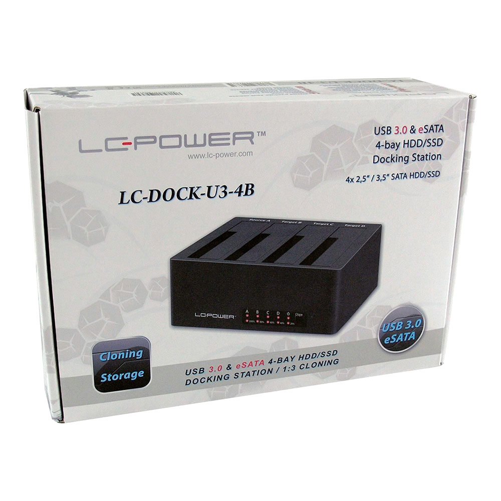 Lc power LC-DOCK-U3-4B HDD-dokkingstasjon