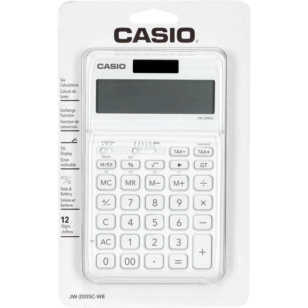Casio JW-200SC-WE Kalkulator