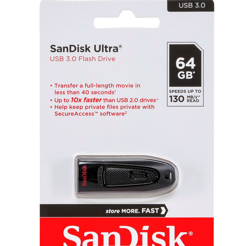 Sandisk Ultra 3.0 64GB Pendrive Black | Techinn
