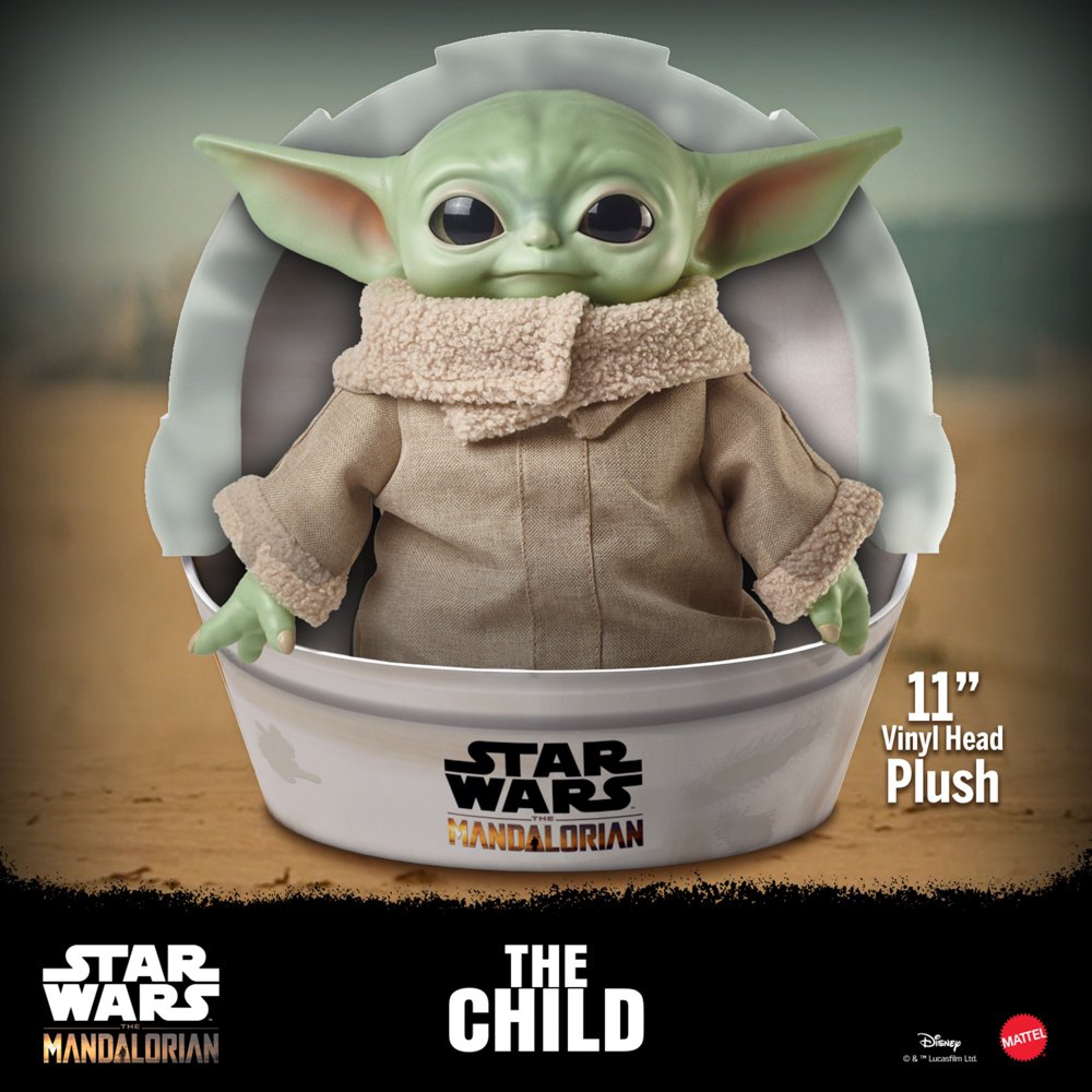 Star Wars Baby Yoda The Child The Mandalorian 11-Inch Plush Toy Figure 