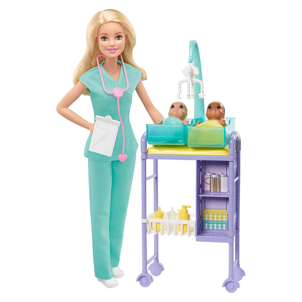 Barbie Baby Doctor Bionda E Bambola Playset Multicolor