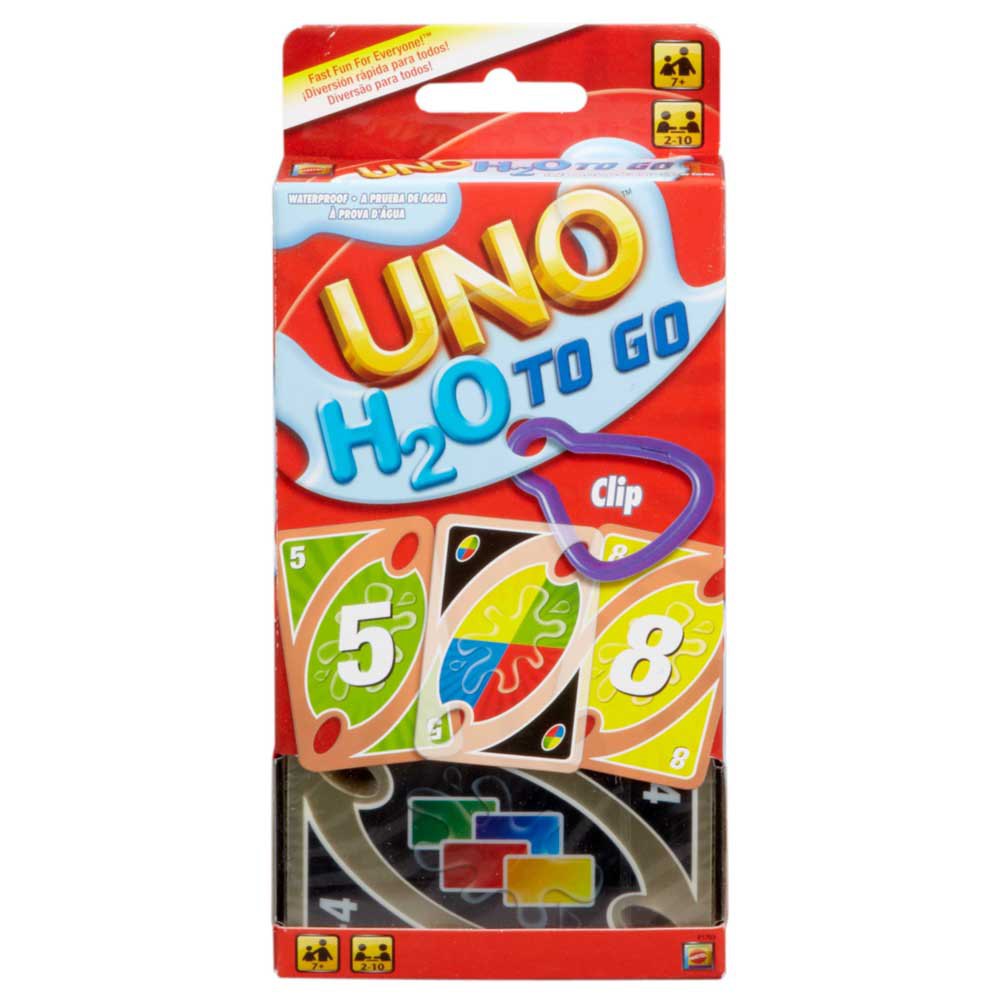 Transparent Waterproof UNO H2O Card Game Playing Card Family Fun 