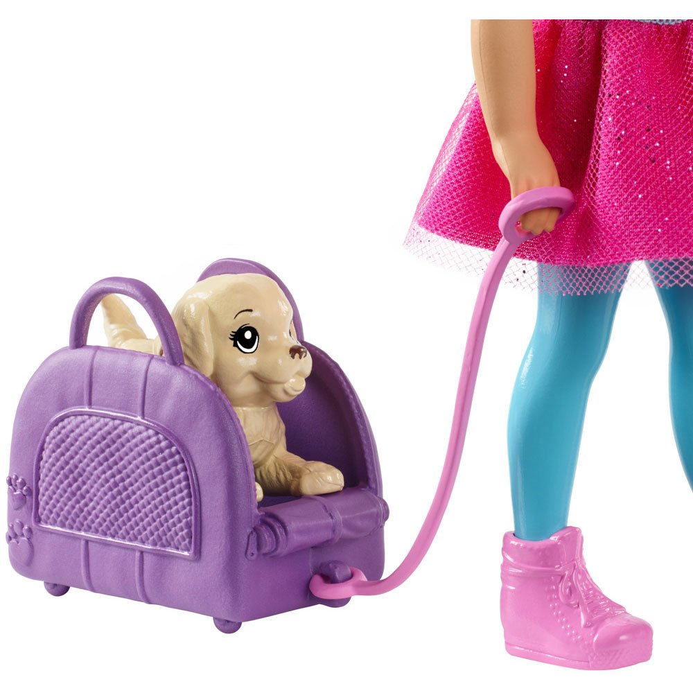 Muñeca con Accesorios Barbie Muñeca Daisy Vamos De Viaje con Accesorios Mattel Fvv26 + Chelsea Vamos De Viaje con Perrito Mattel Fwv20 Regalo para Niñas Y Niños 3-9 Años 