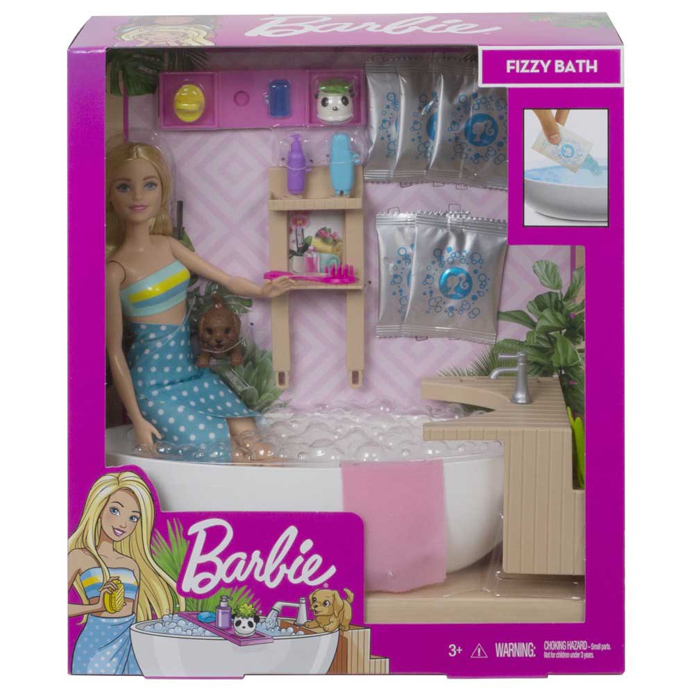 Corporation Isaac Pogo stick sprong Barbie Bruisend Bad En Speelset Blonde Pop Veelkleurig | Kidinn