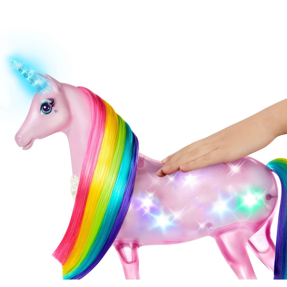 Barbie Dreamtopia Pink Hair & Unicorn Magical Lights-pop