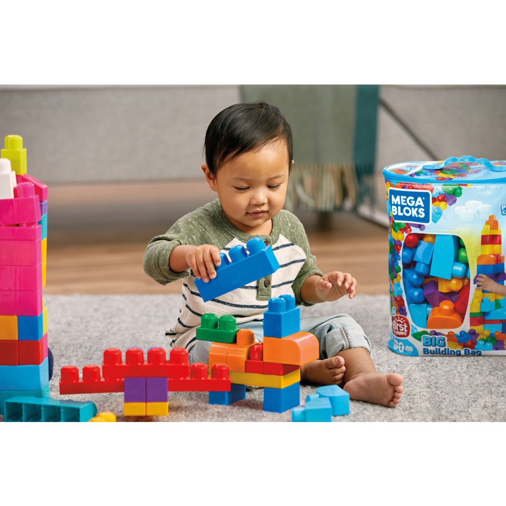 Baby Mega Bloks costruisci Borsa Deluxe costruttori giocattolo costruibile ALLEANZA GIOCATTOLI 150pc 