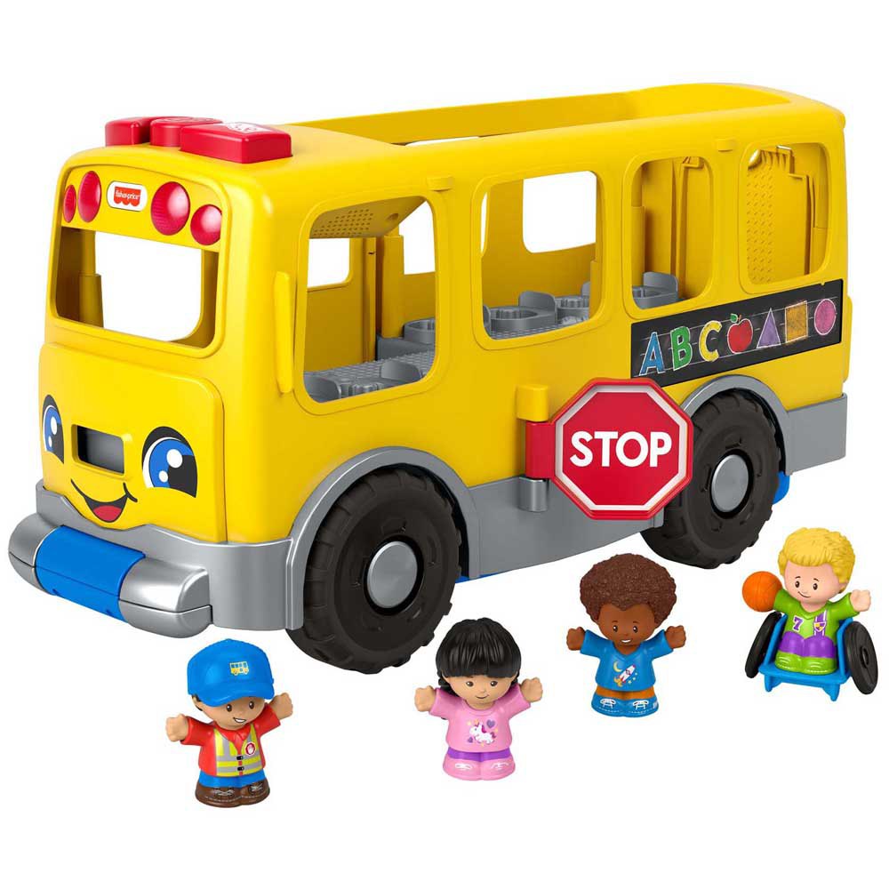 Fisher-Price Little People Big Yellow School Bus Kids Toy Lights Sound Music 