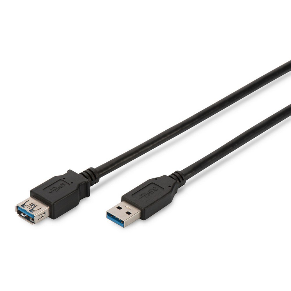 Black Male to Female Digitus USB 3.0 Extension Cable Type A 1.8m