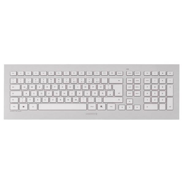 AFFORDABLE QUALITY CHERRY DW 8000 SILVER WHITE WIRELESS KEYBOARD & MOUSE SET 
