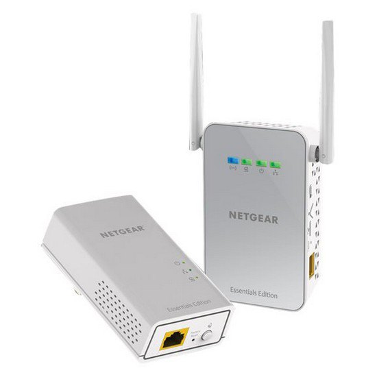 Set Powerline adaptador kit plc dlan 1.000 Mbit/s LAN 1.200 Mbit/s WLAN WiFi AC 