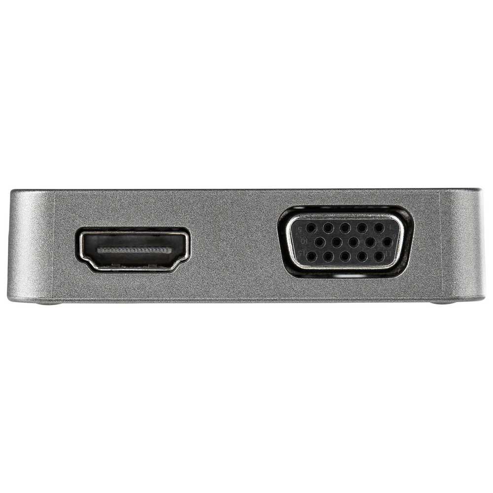 Cincuenta Tecnología Independiente Startech USB C Multiport Adapter 10GB HDMI/VGA Gen 2 Gris| Techinn