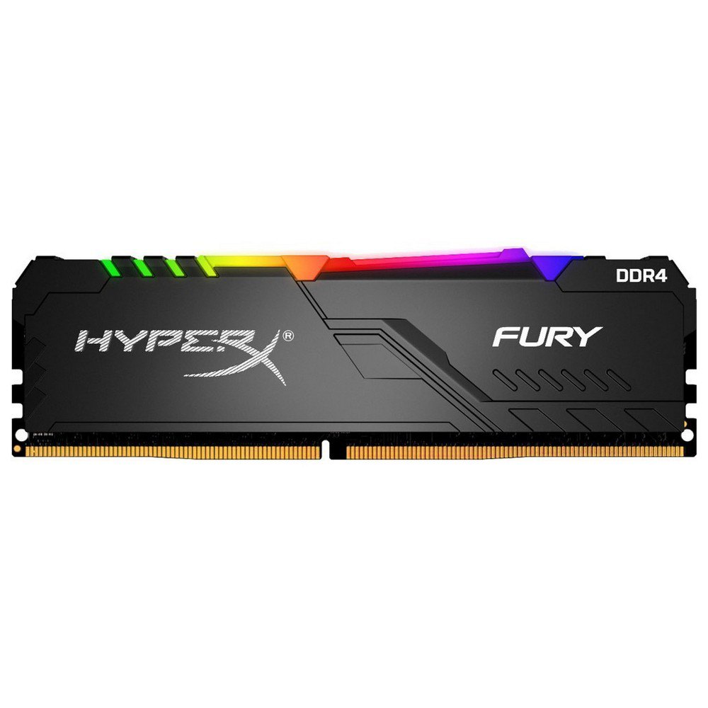 fibra margen Amigo Kingston Hyperx Fury RGB 1x8GB DDR4 3600Mhz RAM Memory Green| Techinn