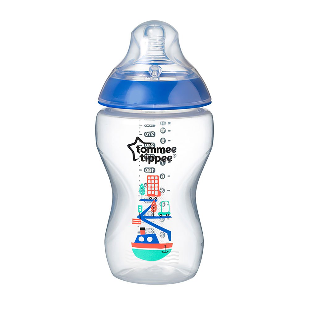 Tommee Tippee Closer to Nature Blue Decorated Bottle x2 